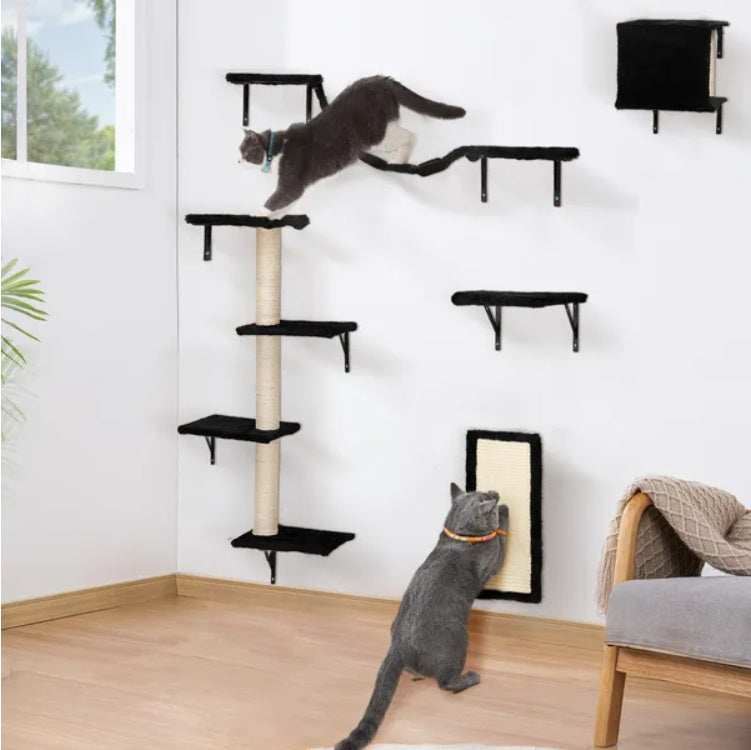 5 Pcs Wall Mounted Cat Climber Set